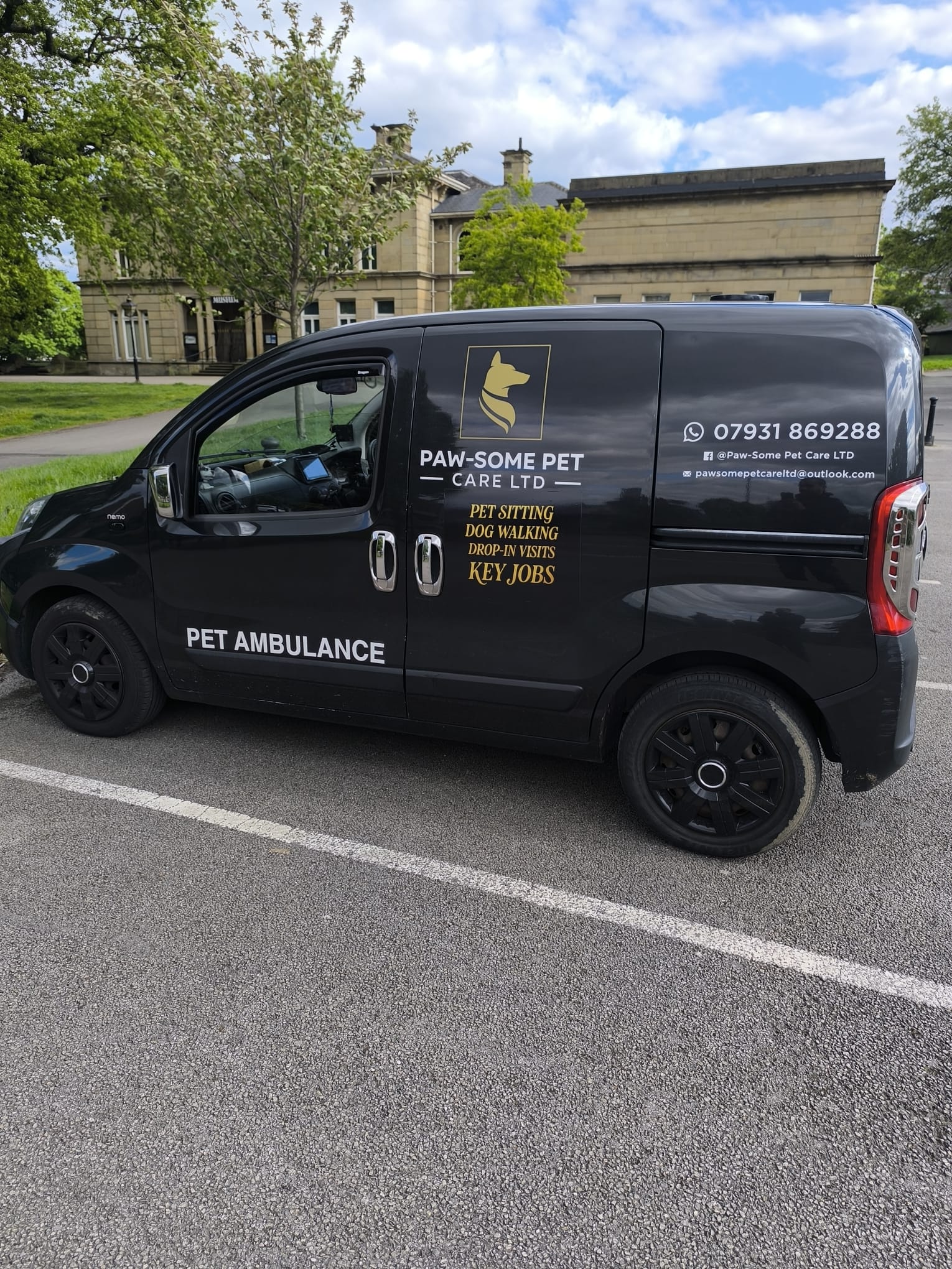 Paw-Some Pet Care Ambulance Van - Emergency Pet Transport Huddersfield